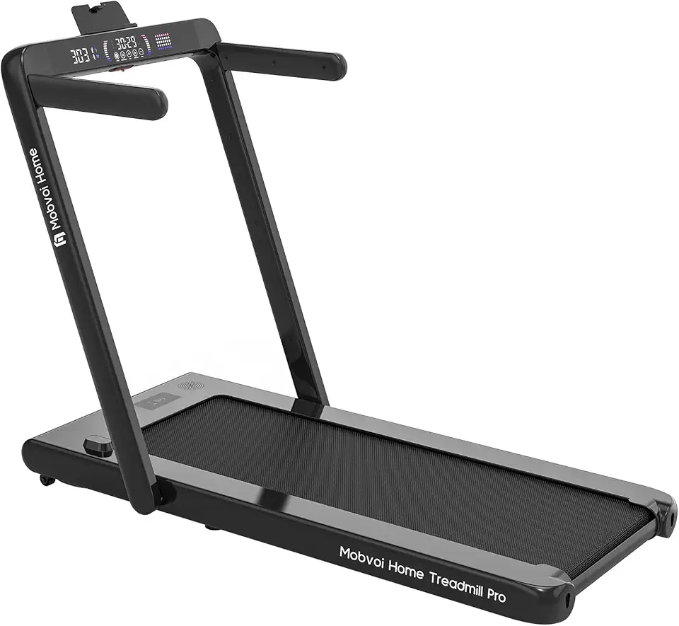 Mobvoi Home Tapis Roulant AI Intelligente 3 in 1 per casa e ufficio Supporto per Tapis Roulant per Tazza Telefono Laptop Ampia Area di Corsa Display a LED TicSports Zwift Kinomap APP 12km/h 120kg