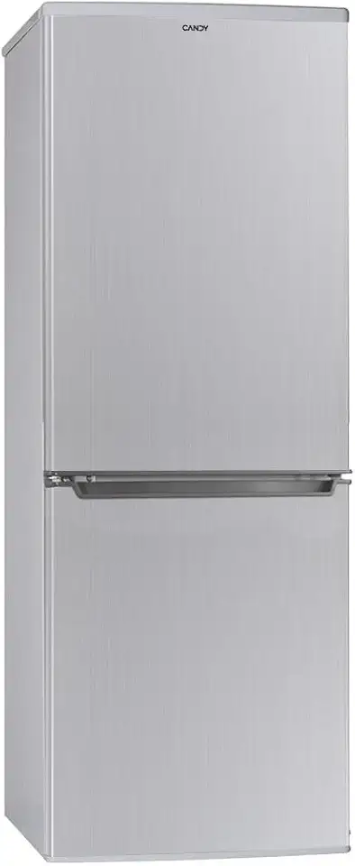 Candy Frigorifero Combinato a 2 Porte, 207 L, Libera Installazione, Classe E, Compatto, Temperatura Regolabile, Luce LED, Cassetto Crisper, 55 x 58 x 151 cm, Argento - CHCS514EX