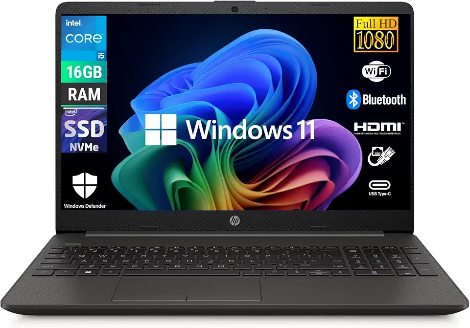 HP 250 G9, Notebook Display 15.6'' FHD, Intel Core i5-12th 10 Core 4.4Ghz, Ram 16GB, SSD 512GB, Windows 11
