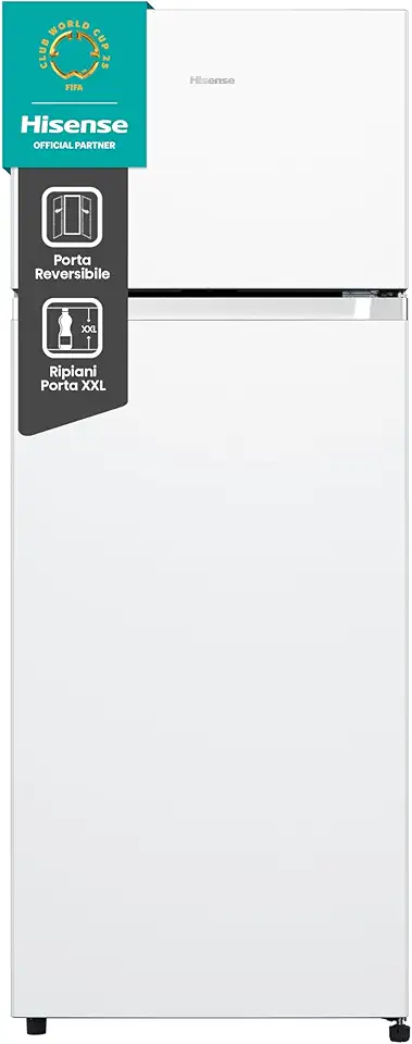 Hisense MTM55205E Frigorifero Doppia Porta a Libera Installazione Modello 2023, 206 L, Bianco