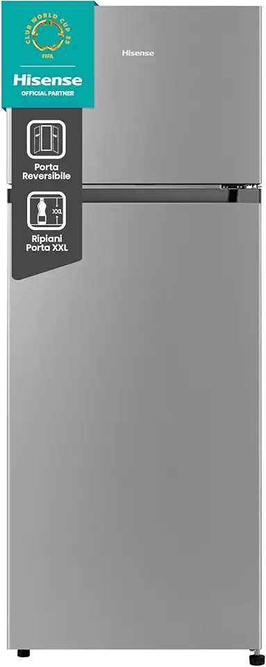 Hisense MTM55205SE Frigorifero Doppia Porta a Libera Installazione Modello 2022, 206 L, Silver, 143.4 x‎ 54.2 x 55 cm