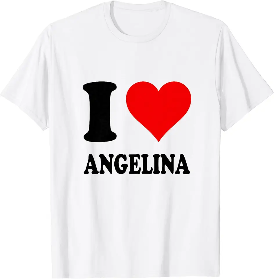 I Heart Angelina Amo Angelina Maglietta