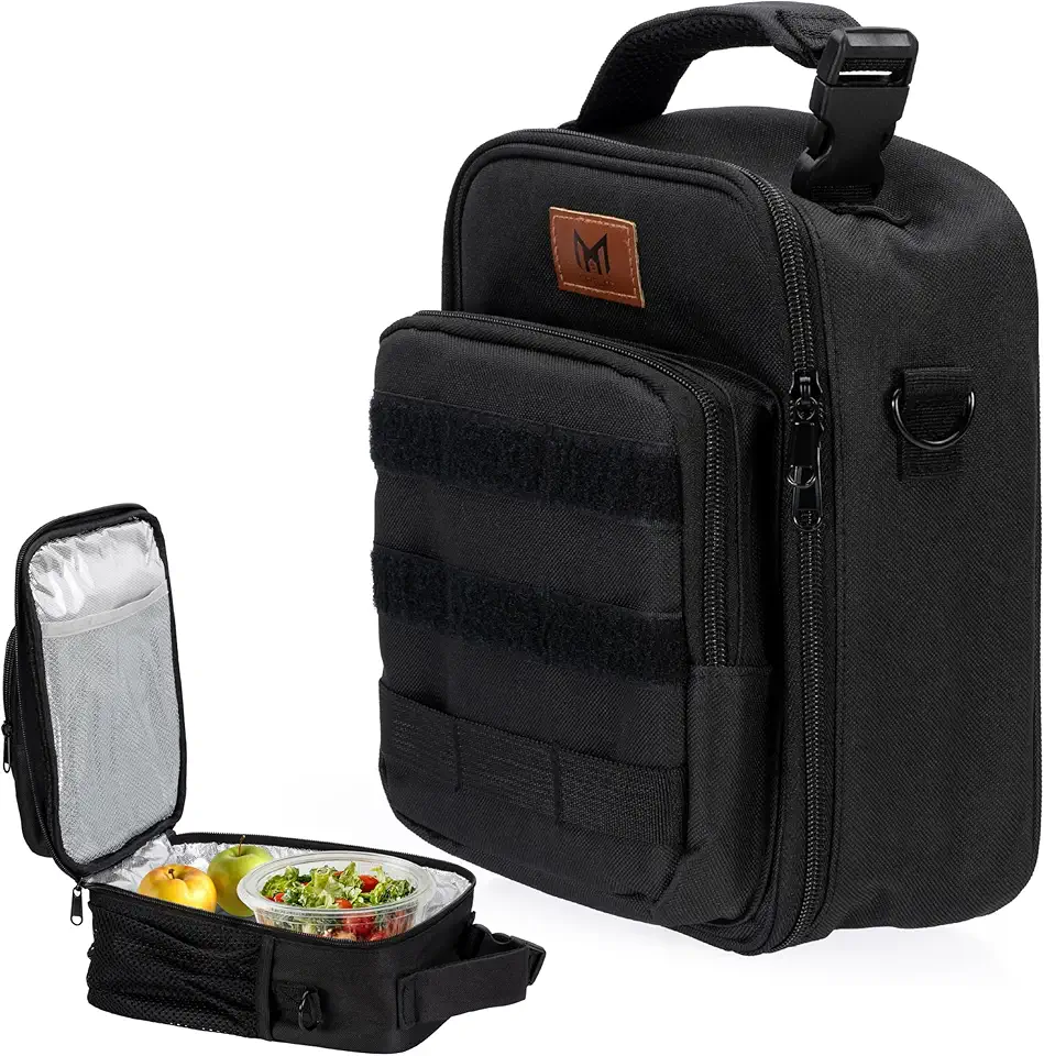 MAKELLAO – Borsa Porta Pranzo - 5,7L - 19x25 cm in Tessuto Oxford con Isolamento Termico - Compatta ed Elegante - Ideale per Ufficio Viaggi e Tempo Libero