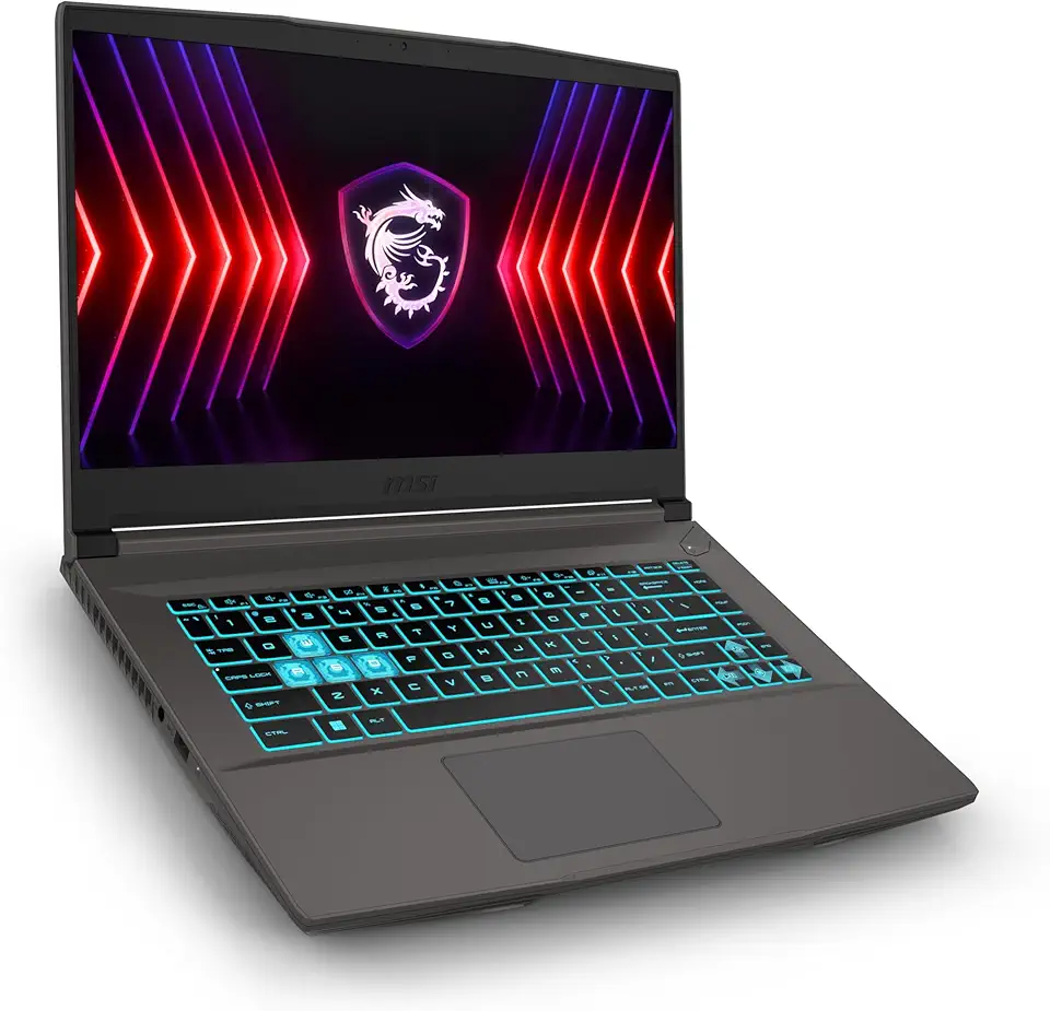 MSI Thin 15 B13UCX-2008IT, Notebook Gaming, 15.6" FHD 144Hz, i7-13620H, Nvidia RTX 2050 GDDR6 4GB, SSD PCIe4 512GB, RAM DDR4 16GB 3200MHz, WiFi 6E, Win 11 Home [Layout e Garanzia ITA] Gray