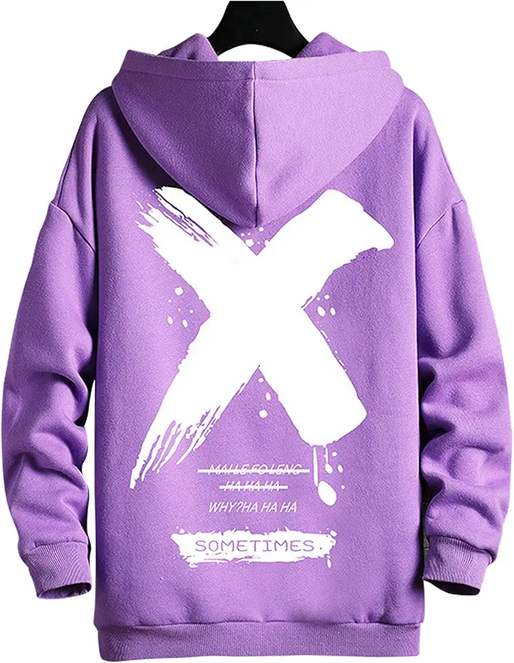 Moshtashio Felpa Uomo con Cappuccio Unisex Hip Hop a Maniche Lunghe Sweatshirt Pullover Uomo Felpe Stampa di Lettere Hoodie Uomo Autunno Inverno