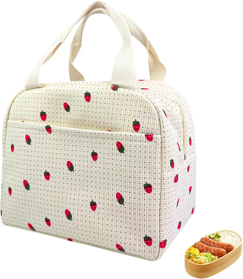 Pryzmax Borsa Termica Porta Pranzo, Borsa Frigo Piccola, Pochette Termica, Zaino Termico Porta Pranzo, Borsetta Frigo Piccola Termica, Lunch Bag Termica, Tote Bag da Pranzo, per Ufficio Scuola Viaggi