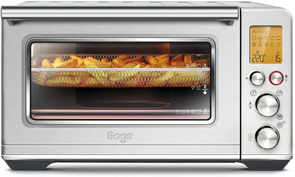Sage - The Smart Oven Air Fryer - Tosta, Griglia, Cuoce, Arrostisce, Frigge All'Aria, Riscalda e Cuoce Lentamente - Acciaio Inox Spazzolato