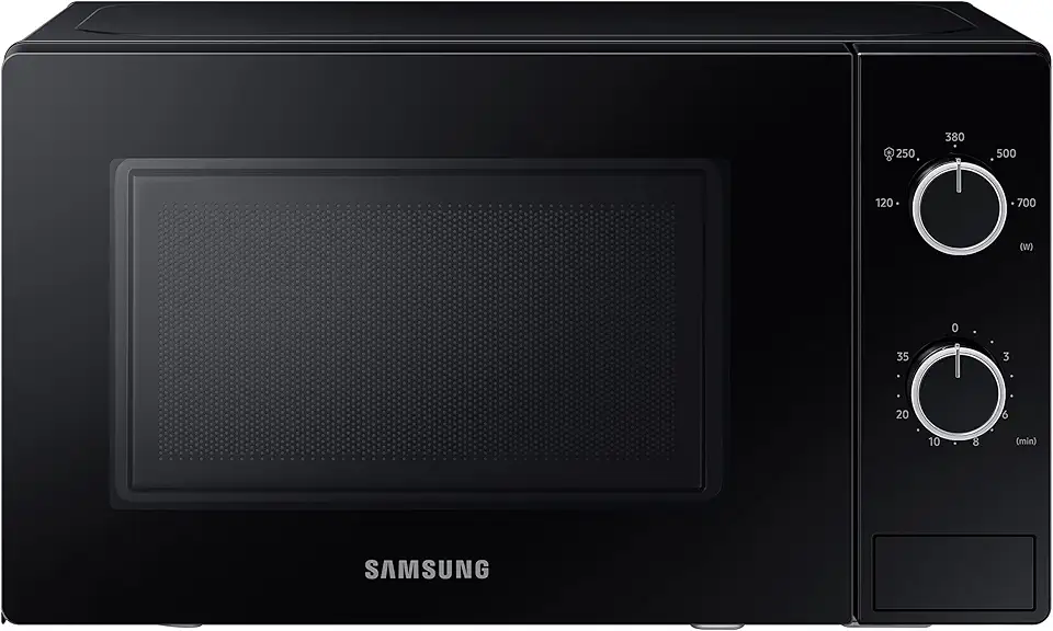 Samsung Forno a Microonde a Libera Installazione Cottura Essenziale, MS20A3010AL, Microonde 700 W, 20 L, 44l x 25,9h x 33,7p cm, Nero
