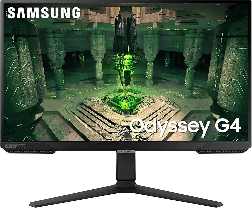 Samsung Monitor Gaming Odyssey G4 (S27BG400), Flat, 27'', 1920x1080 FHD, IPS, 240 Hz, 1 ms (GtG), Freesync Premium, G-Sync, HDMI, Display Port, Ingresso Audio, HAS, Pivot, Eye Saver Mode, Flicker Free