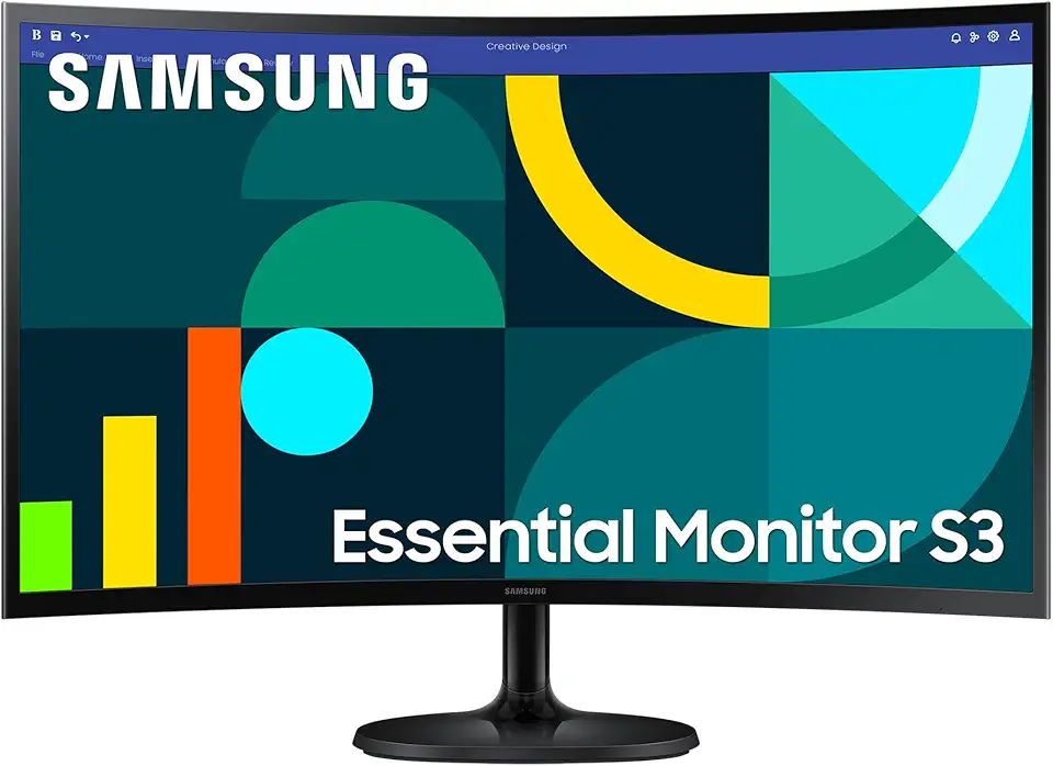Samsung Monitor S36GD (S27D362), Curvo (1800R), 27'', 1920x1080 (Full HD), VA, 100Hz, 4ms (GtG), D-Sub, HDMI, Ingresso Audio, Eye Saver Mode, Flicker Free