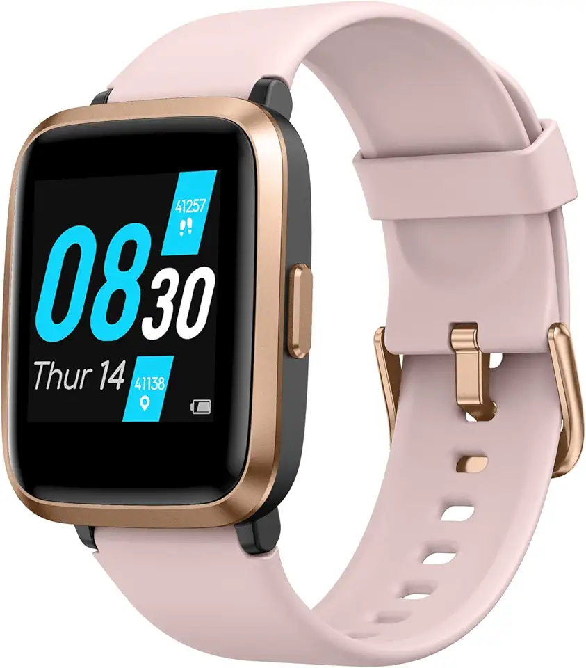 Vowtop Smartwatch per Uomo e Donna, Compatibile con iOS e Android, Orologio Fitness Tracker Impermeabile 5ATM con Monitoraggio della Frequenza Cardiaca e del Sonno