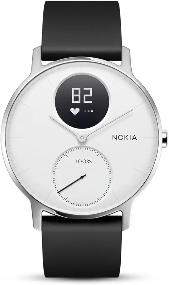 Withings Steel HR Smartwatch ibrido, Tracker delle attività con GPS connesso, monitoraggio della frequenza cardiaca, rilevatore del sonno, resistenza all'acqua e autonomia di 25 giorni
