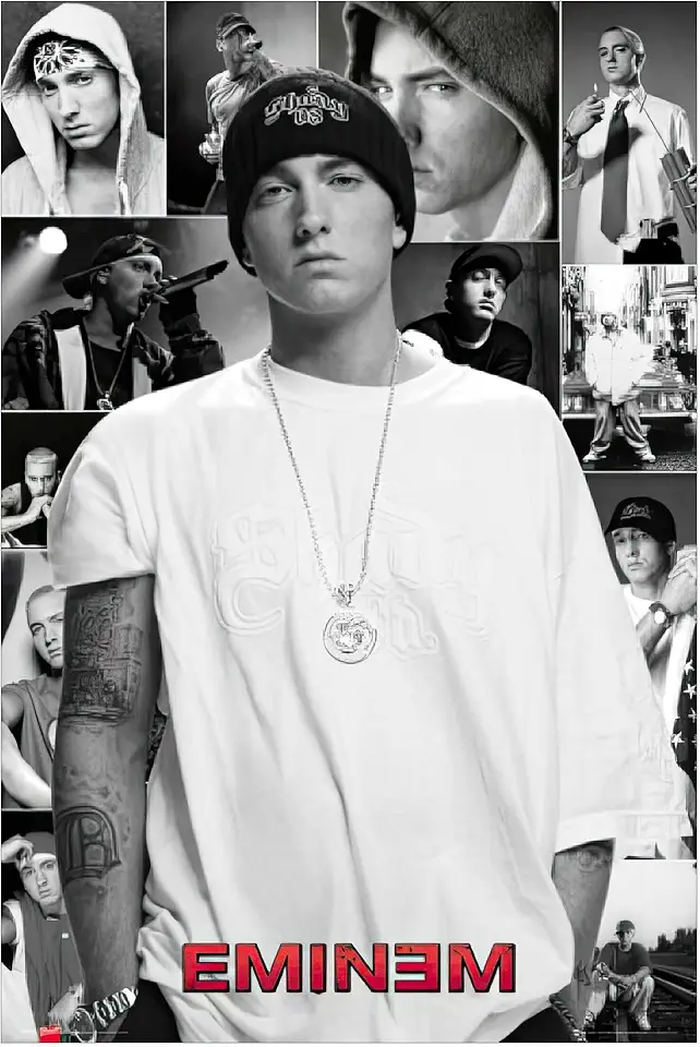 1art1 Eminem Poster Berzerk, Collage Stampa 91x61 cm