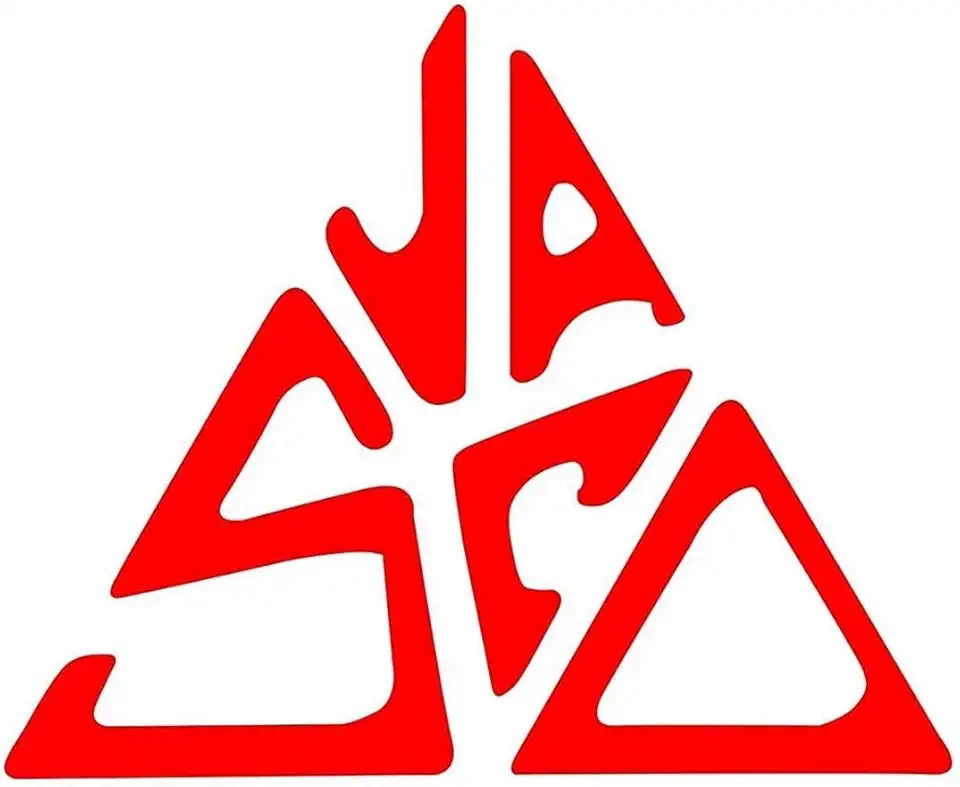 Adesivo Sticker Vasco Rossi Simbolo Blasco Kom (Rosso Lucido, Grande 12,4 * 15 cm)