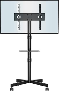 BONTEC Supporto TV da Pavimento con ruote 23-60