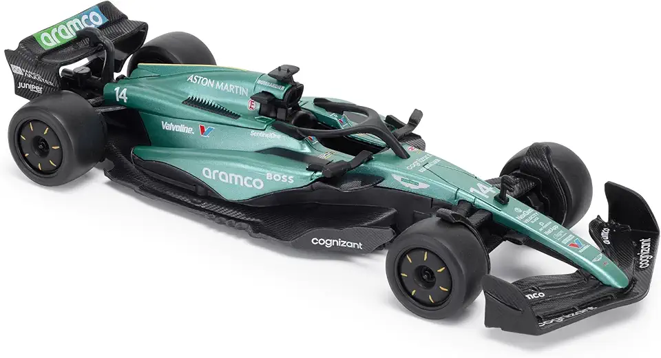 CMJ Aston Martin AMR24 F1 2024 Modellino auto in scala 1:43 – Fernando Alonso Edition | Modello da collezione altamente dettagliato | Prodotto con licenza ufficiale