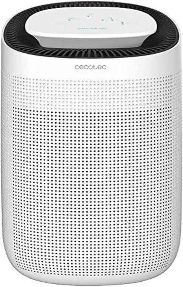 Cecotec Deumidificatore BigDry 2500 PureLight, 750 ml/giorno, serbatoio estraibile da 1 litro, 2 velocità, 2 livelli di deumidificazione, copertura fino a 25 m2, funzione purificatore