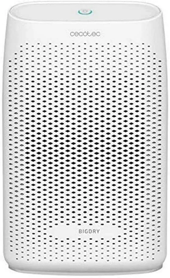 Cecotec Deumidificatore essenziale BigDry 2000, 300 ml/giorno, serbatoio rimovibile da 0,7 litri, copertura fino a 20 m2, filtro rimovibile e lavabile, spegnimento automatico