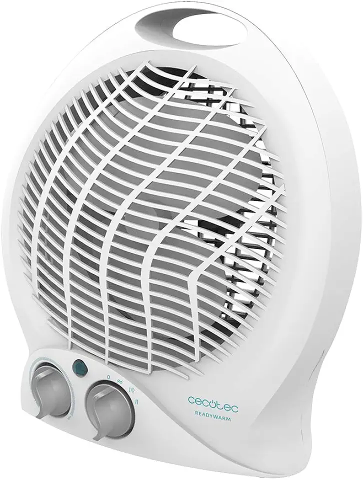 Cecotec Ready Warm 9790 Force, riscaldamento elettrico da bagno, a basso consumo, 2000 W, termostato regolabile, 3 modalità di funzionamento, silenzioso, sistema di sicurezza, 15 m2 (Force, Bianco)