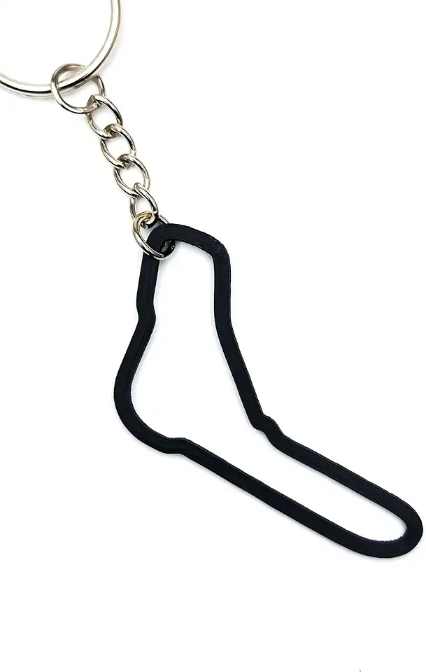 Ciondolo traccia F1 Formula 1, filo di traccia, regalo per F1, portachiavi fan Formula 1, sc nero, Uniwersal, SC nero, Uniwersal