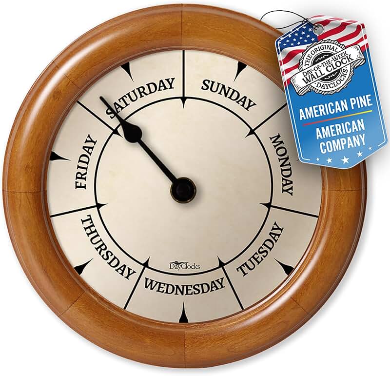DayClocks Classic Pine