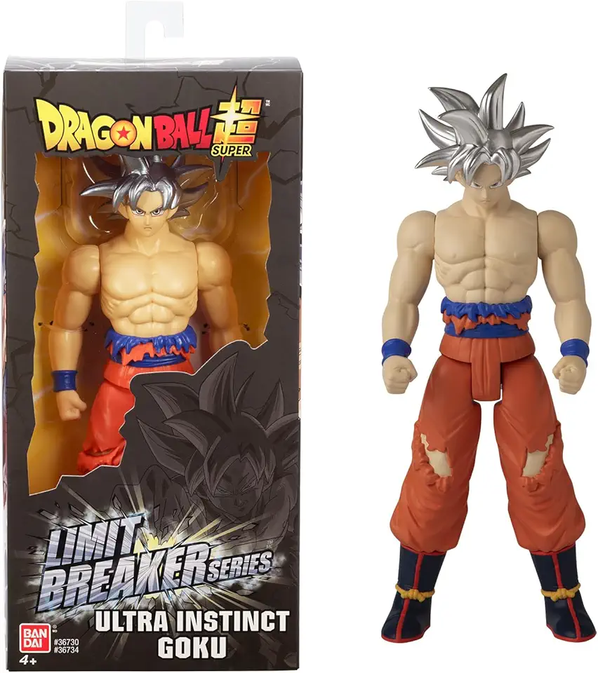 Dragon Ball Super Bandai Goku Ultra Istinto - Figurina Gigante Limit Breaker 30cm - Licenza Ufficiale Dragon Ball - Grande Action Figure Goku articolata - Giocattolo per bambini 4 anni e + - 36734