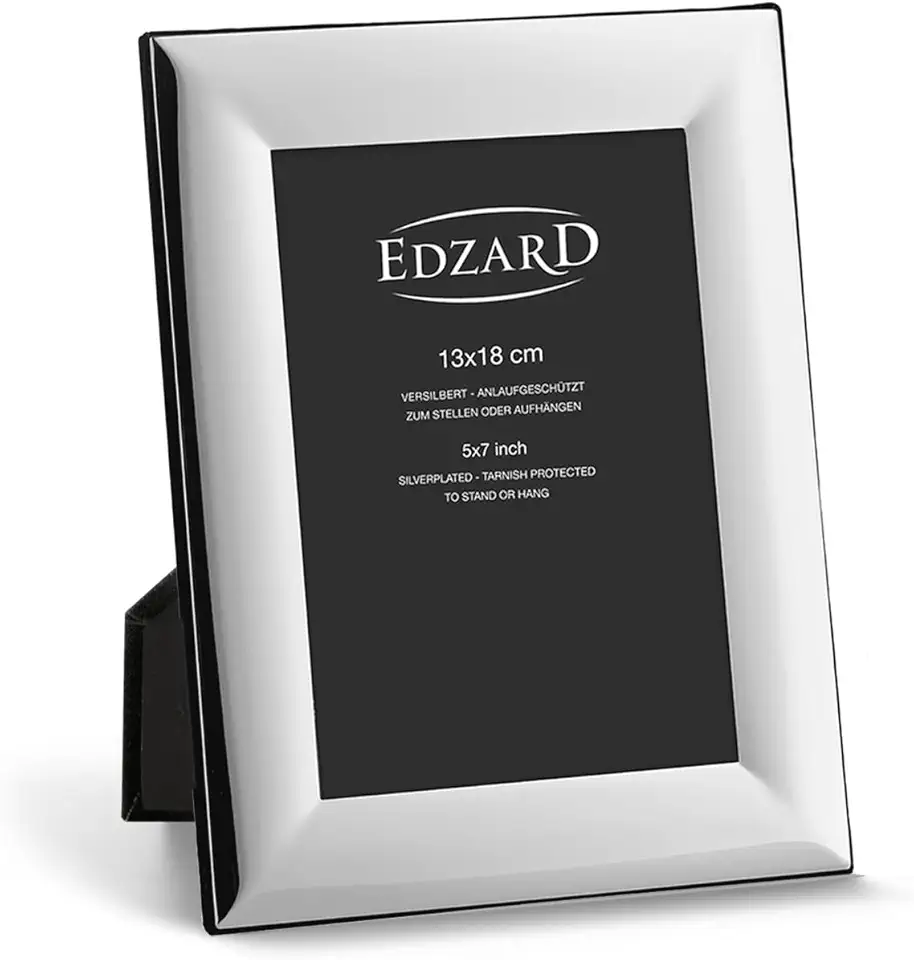 Edzard cornice per foto Gela, placcata in argento pregiato, antiossidante, per foto 13 x 18 cm