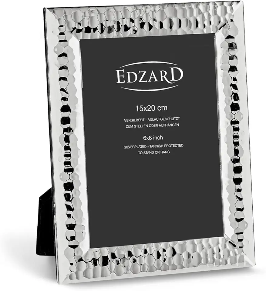 Edzard portafoto Gubbio per foto 15x20 cm, argento pregiato placcato, antiossidante
