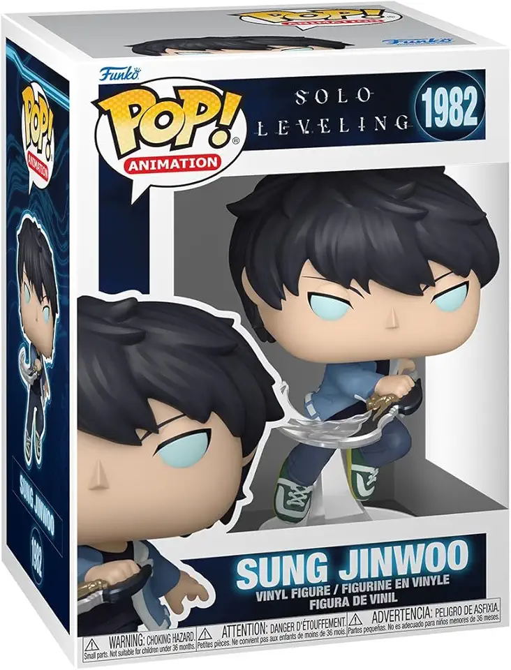 Funko Pop! Animation: Solo Leveling - Sung Jinwoo - Probabilità di 1/6 per la Variante Chase - Figura in Vinile da Collezione - Idea Regalo - Merchandising Ufficiale - Giocattoli per Bambini e Adulti