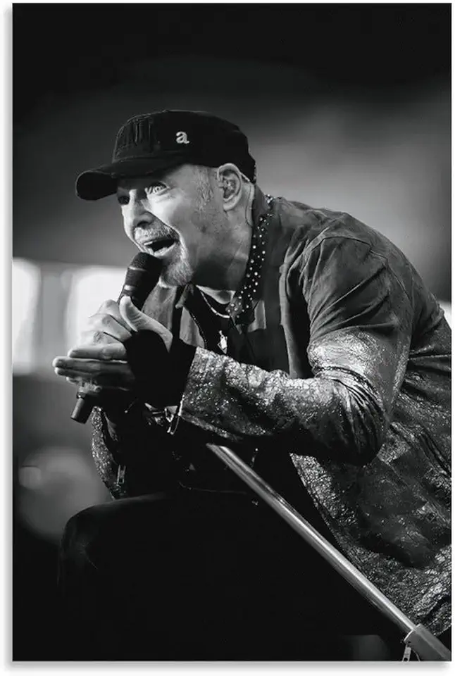 GARMERS Vasco Rossi Live Photo Poster stampa su tela per casa, ufficio, aula ecc. Decorazione da parete 30 x 45 cm, senza cornice