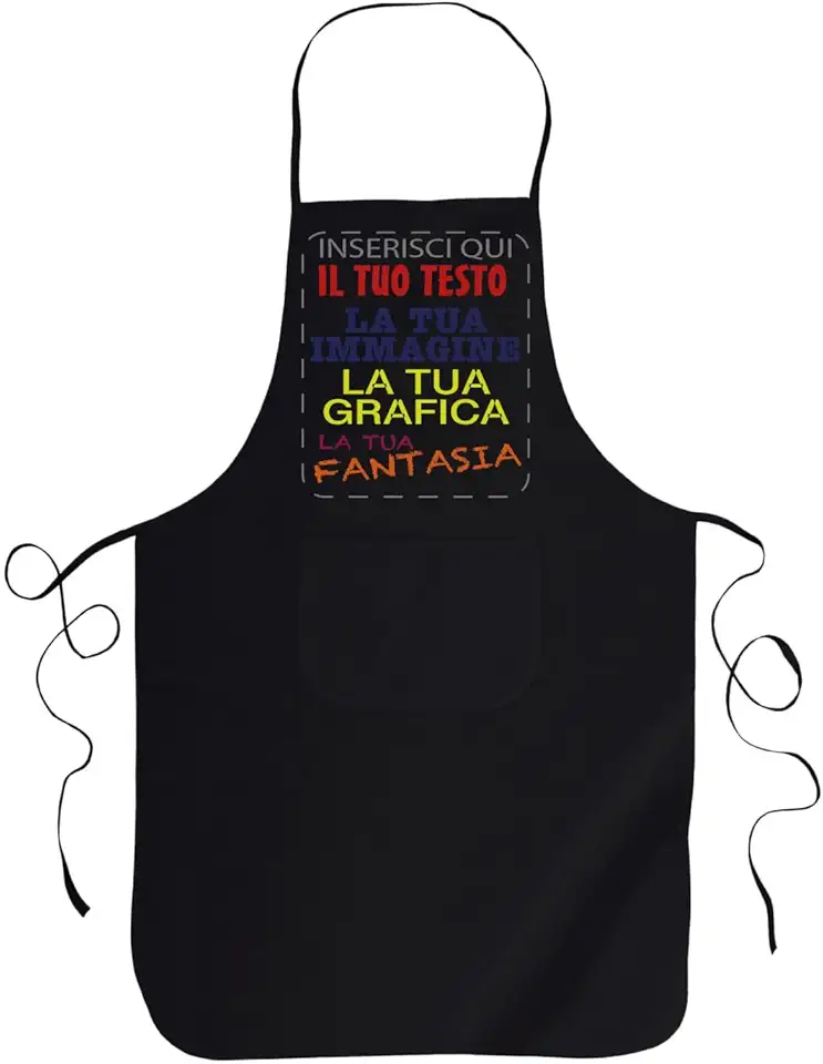 Gruppo Veneziano - Grembiule da cucina personalizzato - Personalizza ora il tuo grembiule da cucina con Nomi, Testi , loghi - 100% made in italy