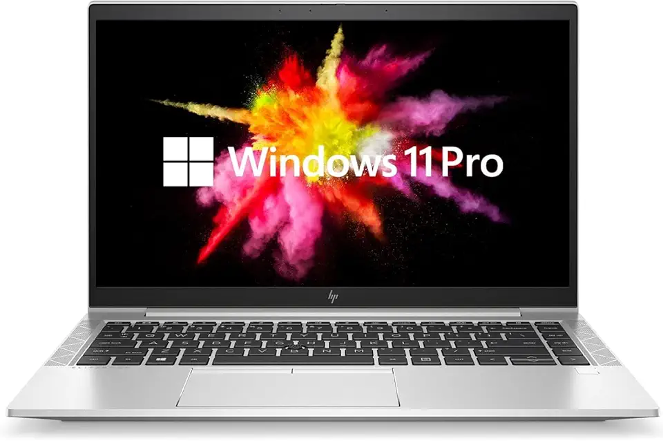 HP EliteBook 845 G7 Laptop Business, notebook FHD da 14 pollici, AMD Ryzen 5 Pro 4650U, 16 GB RAM, SSD da 512 GB, CAM, Tastiera QWERTY, Windows 11 Pro (ricondizionato)
