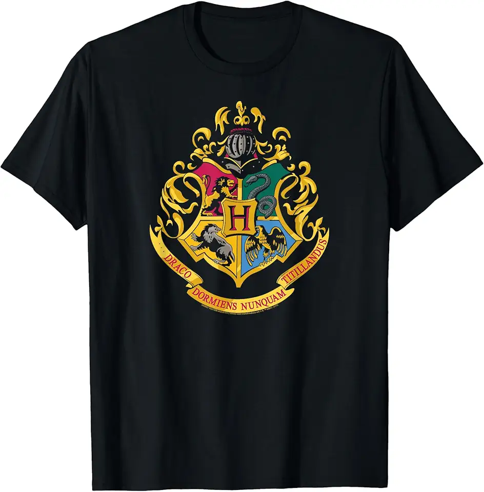 Harry Potter Hogwarts School Crest Maglietta OEKO-TEX STANDARD 100