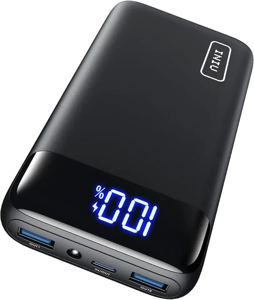 INIU Power Bank, 20000mAh 22,5W Powerbank Ricarica Rapida, USB C Input & Output Caricatore Portatile PD3.0 QC4.0 Powerbank per iPhone 16 15 14 13 12 Pro Max Mini Plus Samsung S23 S22 iPad etc ClimatePartner certified