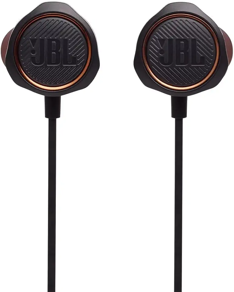 JBL Quantum 50 Auricolari Gaming In-Ear con Cavo, Headset Cuffie da gioco con Microfono su Cavo, compatibilità Multipiattaforma PC e Console, Nero