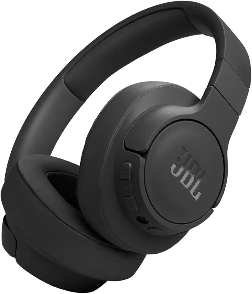 JBL Tune 770 NC Cuffie On-Ear Bluetooth Wireless, con Cancellazione Adattiva del Rumore, SmartAmbient, VoiceAware, JBL Pure Bass Sound, Connessione Multipoint, fino a 70 Ore di Autonomia, Nero