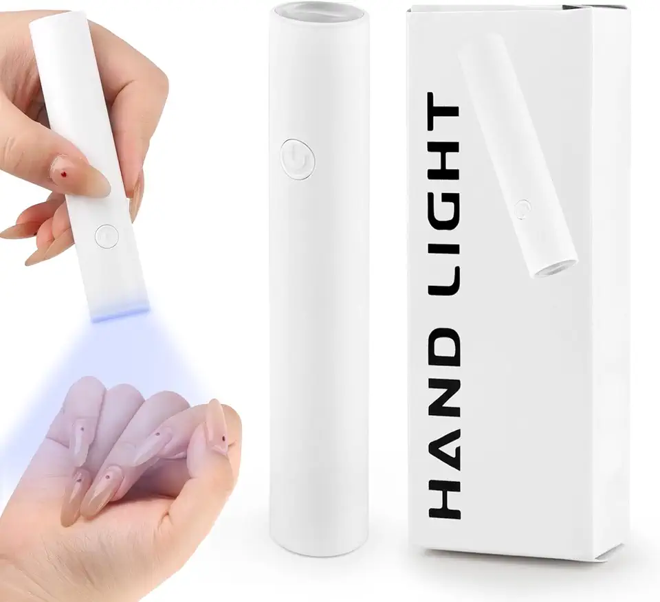 KEWUZY Lampada LED Unghie, Lampada UV LED Unghie Piccola, Mini Lampada LED Unghie, Lampada UV LED Unghie Piccola, USB Ricaricabile E Portatile per Unghie Gel Sciugatura Rapida
