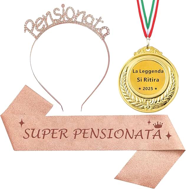 Kit festa pensione donna 2025
