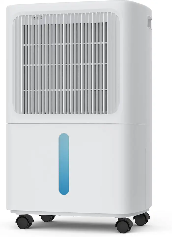 LEENON Deumidificatore Casa Muffa 16L/24h, Elettrico Deumidificatore Portatile con 3 Modalità, Silenzioso 36dB, Riavvio Automatico, Asciugatura Biancheria, Drenaggio Continuo, Timer, per Casa Bagno