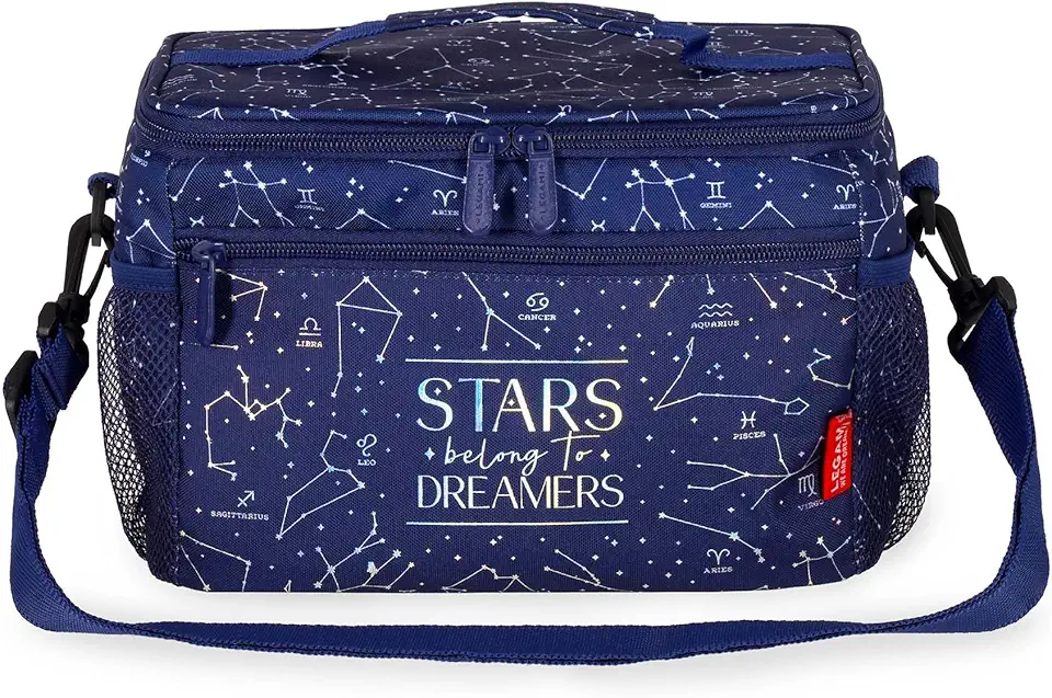 Legami - Borsa Termica Porta Pranzo, Borsa Termoisolante per Pranzo, Ufficio, Lavoro, Lunch Bag Capiente 7.7 Litri, Tracolla Regolabile, 28 x 17 x 15 cm