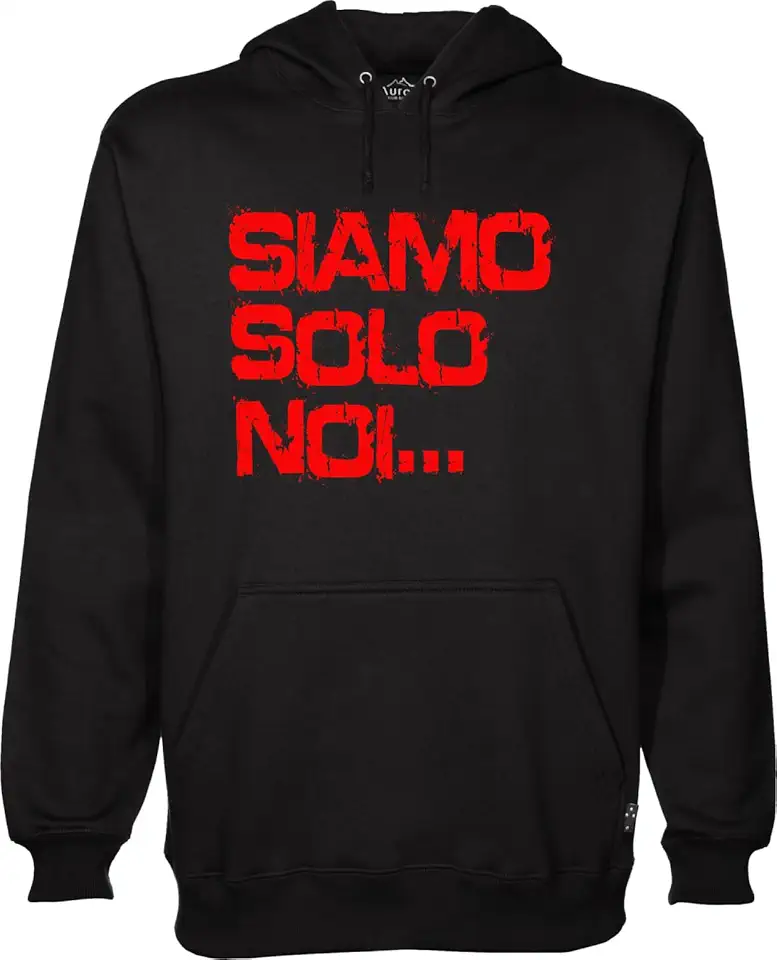 MAGLIERIA CONFORTI Felpa con Cappuccio Unisex Vasco Live Siamo Solo Noi Unisex Adulti Uomo Donna