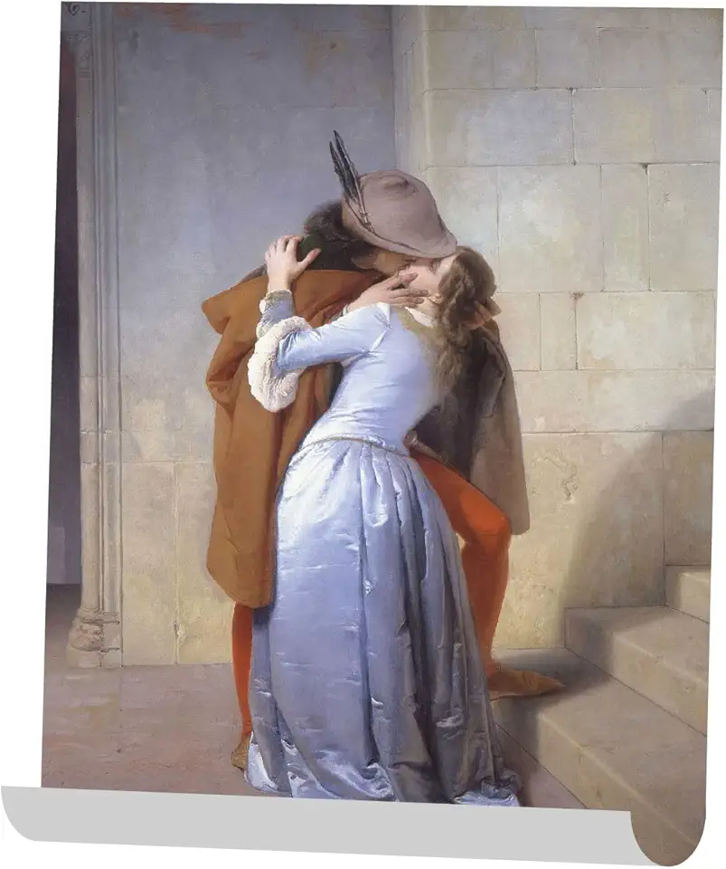 My Custom Style Poster Stampato su Carta Fotografica 200gr. #Arte-Il Bacio, Hayez#. 50x70cm