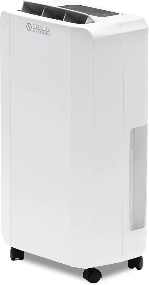 Olimpia Splendid, Aquaria Slim 14 P, Deumidificatore Portatile, Slim Design, Capacità 14 l / 24h, Ideale per Ambienti fino a 65 m³, Trattamento dell'Aria, Tanica 2 l Estraibile, Timer 24h