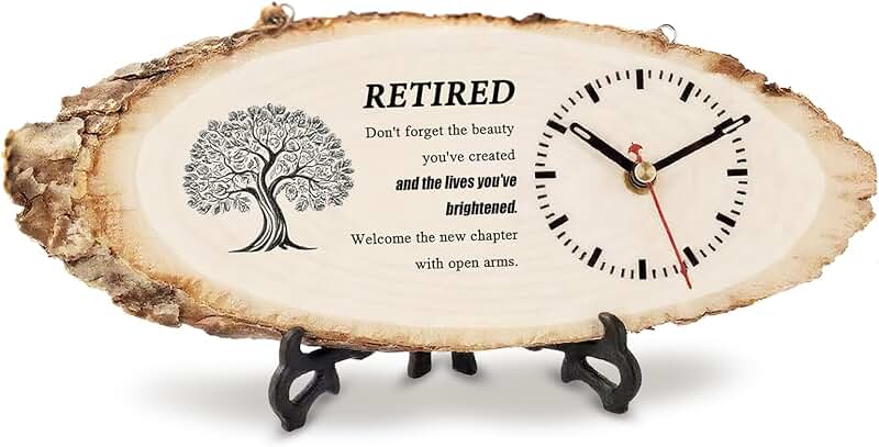 Orologio legno pensione
