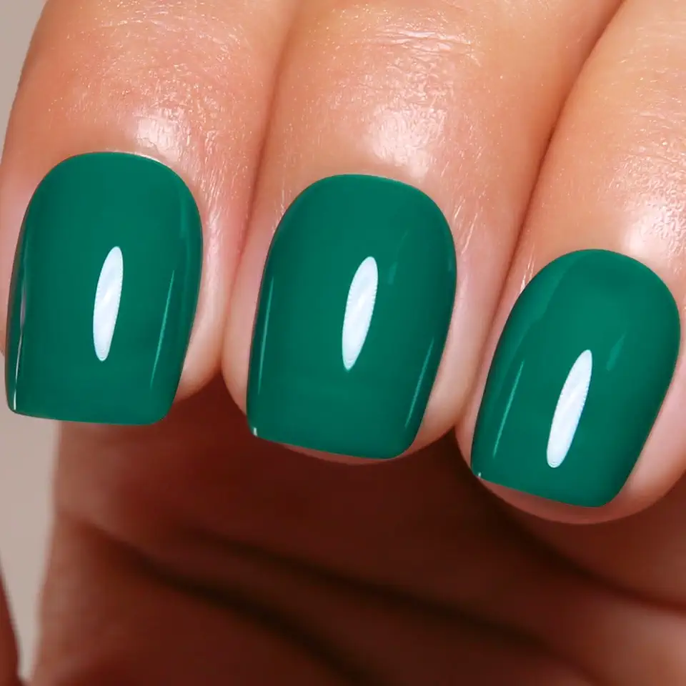Ozzeal Smalto Semipermanente Unghie Verde, 15ML Verde Natale Smalti Semipermanenti Per Unghie Manicure Autunno Inverno Smalto Gel Unghie UV Soak Off Led UV Gel Nail Polish