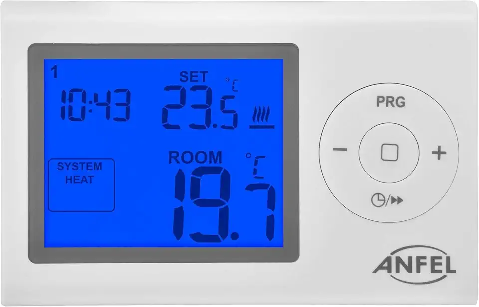 PP1466A Cronotermostato Digitale EASY Estate/Inverno con programmazione giornaliera/settimanale DISPLAY GRANDE 3"