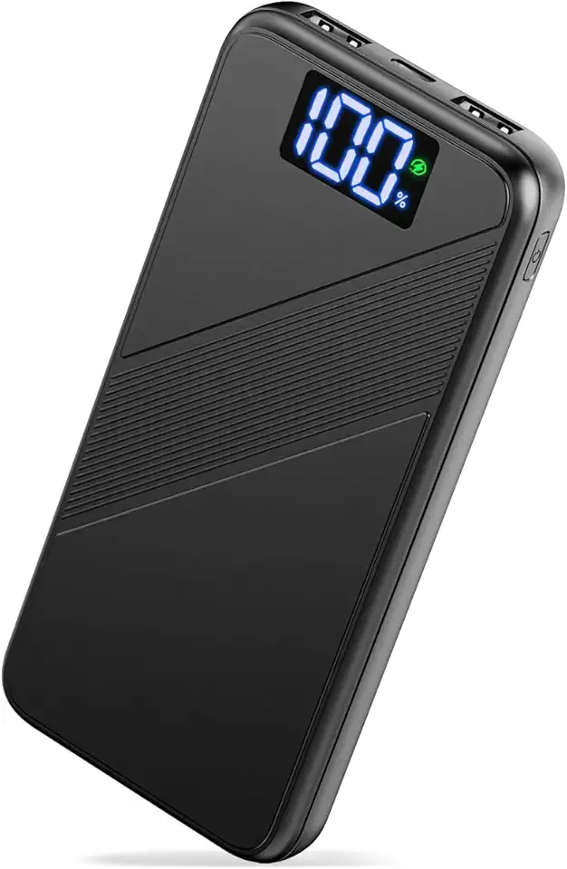 Power Bank, 10000mAh Ultra Sottile & Leggero PD 22.5W Ricarica Rapida Powerbank, USB C Caricatore Portatile Con LED Display Batteria Esterna per iPhone 16 15 14 13 12 Pro Max Samsung Xiaomi etc