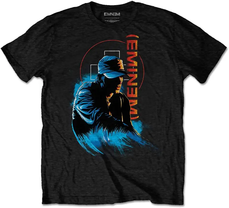 Rock Off officially licensed products Eminem in Brackets Ufficiale Uomo Maglietta Unisex