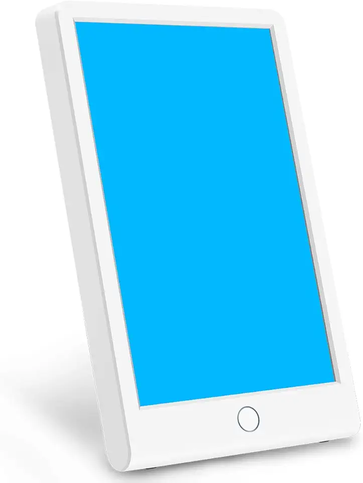 SMY Lampada per terapia della luce, luce blu, luce blu e luce blu regolabile, tablet One Touch con timer, 100% senza raggi UV