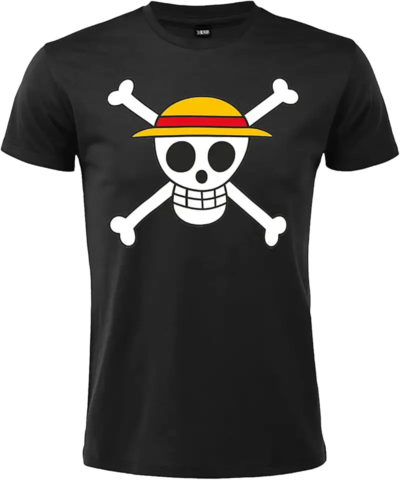 Sabor srl One Piece Skull Logo - T-Shirt Cotone Nero